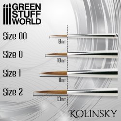 画像2: グリーンスタッフワールド[GSWD-2354]シルバーシリーズ コリンスキー毛 丸筆 サイズ 1