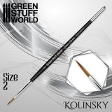グリーンスタッフワールド[GSWD-2355]シルバーシリーズ コリンスキー毛 丸筆 サイズ 2