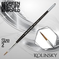 グリーンスタッフワールド[GSWD-2355]シルバーシリーズ コリンスキー毛 丸筆 サイズ 2