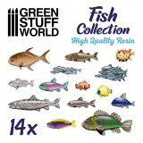 グリーンスタッフワールド[GSWD-3010]ジオラマアクセサリー 魚類セット