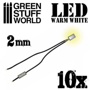 画像1: グリーンスタッフワールド[GSWD-1383]2mm LEDライト 電球色(ウォームホワイト) (1)