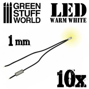 画像1: グリーンスタッフワールド[GSWD-1382]1mm LEDライト 電球色(ウォームホワイト) (1)