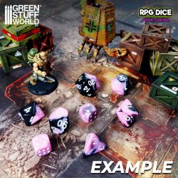 画像2: グリーンスタッフワールド[GSWD-2691]ダイスミックスセット16mm　ピンクスワール（7個入）