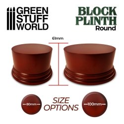 画像3: グリーンスタッフワールド[GSWD-2701]円柱型展示台座10cm径 ヘーゼルナッツブラウン