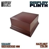 グリーンスタッフワールド[GSWD-2705]正四角柱展示台座 10x10 cm ヘーゼルナッツブラウン