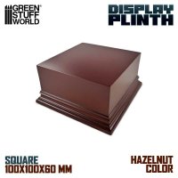 グリーンスタッフワールド[GSWD-2705]正四角柱展示台座 10x10 cm ヘーゼルナッツブラウン