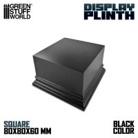 グリーンスタッフワールド[GSWD-2706]正四角柱展示台座 8x8 cm ブラック