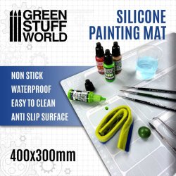 画像2: グリーンスタッフワールド[GSWD-2712]Silicone Painting Mat 400x300mm