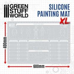 画像4: グリーンスタッフワールド[GSWD-2713]Silicone Painting Mat 600x400mm