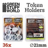グリーンスタッフワールド[GSWD-10590]アクリル製トークンホルダー(21mm径)36個セット