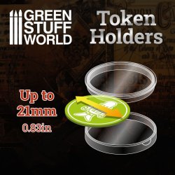 画像3: グリーンスタッフワールド[GSWD-10590]アクリル製トークンホルダー(21mm径)36個セット