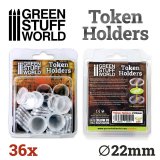 グリーンスタッフワールド[GSWD-10591]アクリル製トークンホルダー(22mm径)36個セット