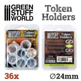 グリーンスタッフワールド[GSWD-10593]アクリル製トークンホルダー(24mm径)36個セット