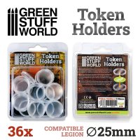 グリーンスタッフワールド[GSWD-10594]アクリル製トークンホルダー(25mm径)36個セット