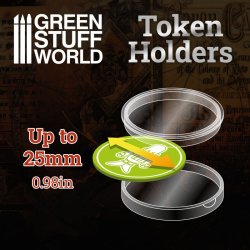 画像3: グリーンスタッフワールド[GSWD-10594]アクリル製トークンホルダー(25mm径)36個セット