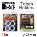 グリーンスタッフワールド[GSWD-10595]アクリル製トークンホルダー(26mm径)16個セット