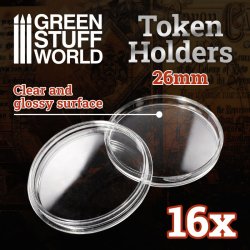 画像3: グリーンスタッフワールド[GSWD-10595]アクリル製トークンホルダー(26mm径)16個セット