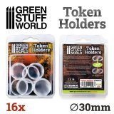 グリーンスタッフワールド[GSWD-10596]アクリル製トークンホルダー(30mm径)16個セット