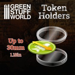 画像3: グリーンスタッフワールド[GSWD-10596]アクリル製トークンホルダー(30mm径)16個セット