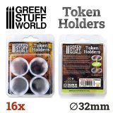 グリーンスタッフワールド[GSWD-10597]アクリル製トークンホルダー(32mm径)16個セット