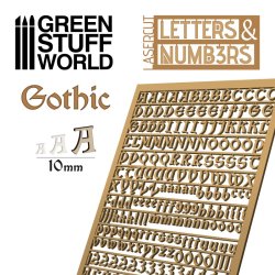 画像2: グリーンスタッフワールド[GSWD-10631]ジオラマ素材 数字セット 10mmサイズ　ゴシック様式（ボール紙）