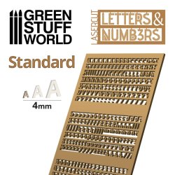 画像2: グリーンスタッフワールド[GSWD-10632]ジオラマ素材 数字セット 4mmサイズ（ボール紙）