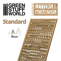 画像2: グリーンスタッフワールド[GSWD-10633]ジオラマ素材 数字セット 6mmサイズ（ボール紙）