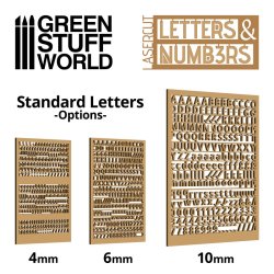 画像3: グリーンスタッフワールド[GSWD-10633]ジオラマ素材 数字セット 6mmサイズ（ボール紙）