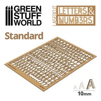 グリーンスタッフワールド[GSWD-10634]ジオラマ素材 数字セット 10mmサイズ（ボール紙）
