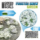 グリーンスタッフワールド[GSWD-10726]情景素材 雪を被った茂み 高さ6mm グリーン(粘着剤付)