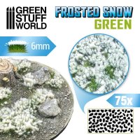グリーンスタッフワールド[GSWD-10726]情景素材 雪を被った茂み 高さ6mm グリーン(粘着剤付)