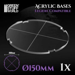 画像1: グリーンスタッフワールド[GSWD-10752]Acrylic Bases - Round 150 mm (Legion)