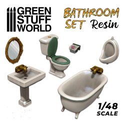 画像1: グリーンスタッフワールド[GSWD-3057]ジオラマアクセサリー  トイレとバスユニット用品セット
