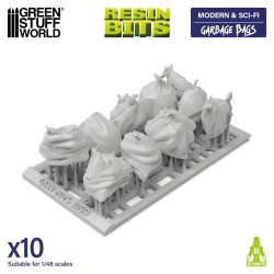 画像1: グリーンスタッフワールド[GSWD-3059]レジン製ゴミ袋 1/48?1/35