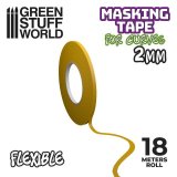 グリーンスタッフワールド[GSWD-3062]フレキシブルマスキングテープ - 2mm