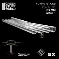 グリーンスタッフワールド[GSWD-10964]アクリル製透明パイプセット外径5mm(5本入)