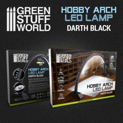 画像4: グリーンスタッフワールド[GSWD-11060]アーチ型LEDデスクライトセット  ボディカラー：ダースブラック