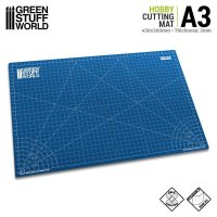 グリーンスタッフワールド[GSWD-3244]折り畳みカッターマット A3　ブルー