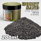 グリーンスタッフワールド[GSWD-11182]ホビーサンド ダークグレー 中目(200ml)