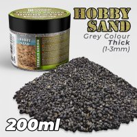 グリーンスタッフワールド[GSWD-11182]ホビーサンド ダークグレー 中目(200ml)