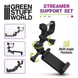 グリーンスタッフワールド[GSWD-11216]アーチ型LEDデスクライト専用ストリーマーサポートマウントセット ボディーカラー：ブラック