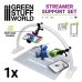 画像2: グリーンスタッフワールド[GSWD-11216]アーチ型LEDデスクライト専用ストリーマーサポートマウントセット ボディーカラー：ブラック (2)