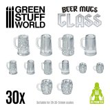 グリーンスタッフワールド[GSWD-11219]ビールジョッキ(ガラス製)セット(30個入)