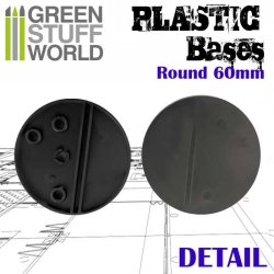 画像2: グリーンスタッフワールド[GSWD-11274]プラスチックディスプレイベース 円形型 60mm径