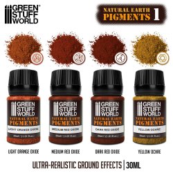画像2: グリーンスタッフワールド[GSWD-11281]Natural Earth pigments Set 30ml - No. 1