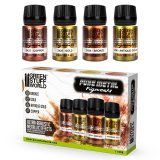 グリーンスタッフワールド[GSWD-11290]ピュアメタリックピグメントセット（30ml）