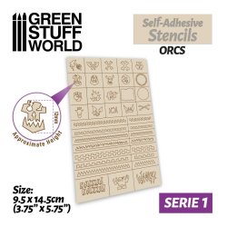 画像1: グリーンスタッフワールド[GSWD-11465]ステンシルシート オークパターン