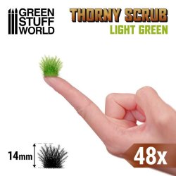 画像2: グリーンスタッフワールド[GSWD-11499]情景素材 とげのある茂み 高さ14mm ライトグリーン(粘着剤付)