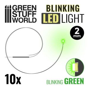 画像1: グリーンスタッフワールド[GSWD-3651]電飾基材 点滅式LED グリーンカラー2mm (1)