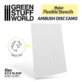 グリーンスタッフワールド[GSWD-3679]フレキシブルステンシルシート アンブッシュディスクカモ
